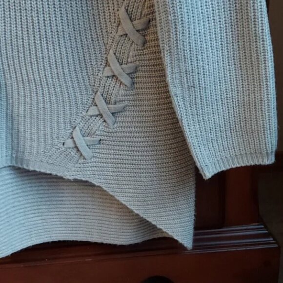 A.N.A sweater. Size L Top light gray fancy casual formal cardigan - Picture 4 of 7